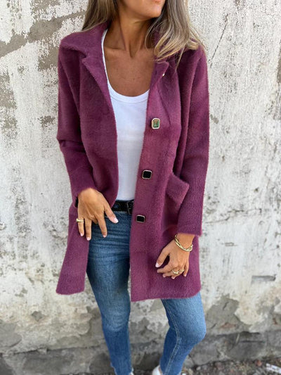 Danielle - Warme Herbstjacke mit Knopfen