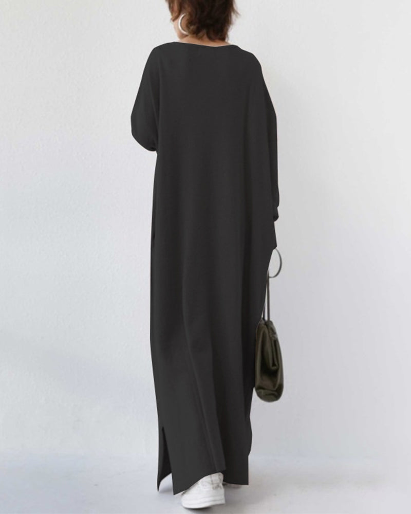 Bella™ | Elegantes Winter-Maxikleid für Frauen mit langen Ärmeln