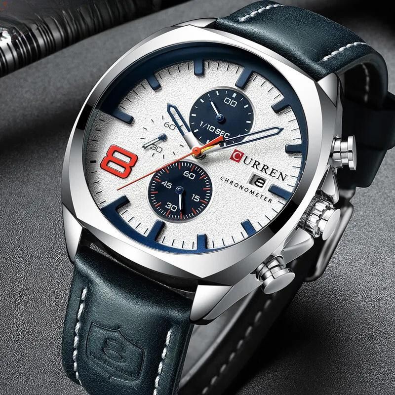 Wasserdichte Chronographen-Sportuhr | mit Militär-Design