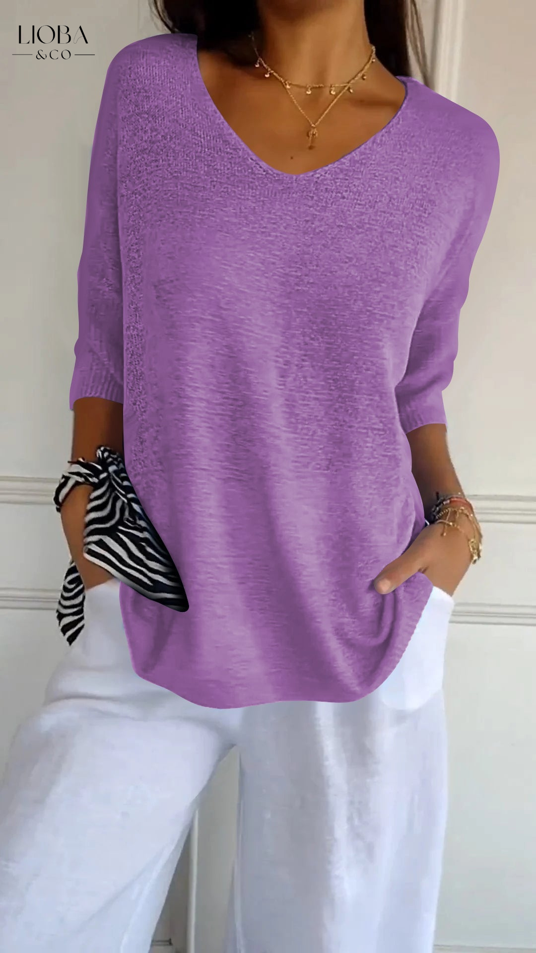 MAIA™ | LANGÄRMLIGES BAUMWOLL-SHIRT