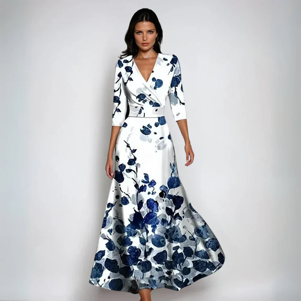 Lorena | Geblümtes Wickelkleid