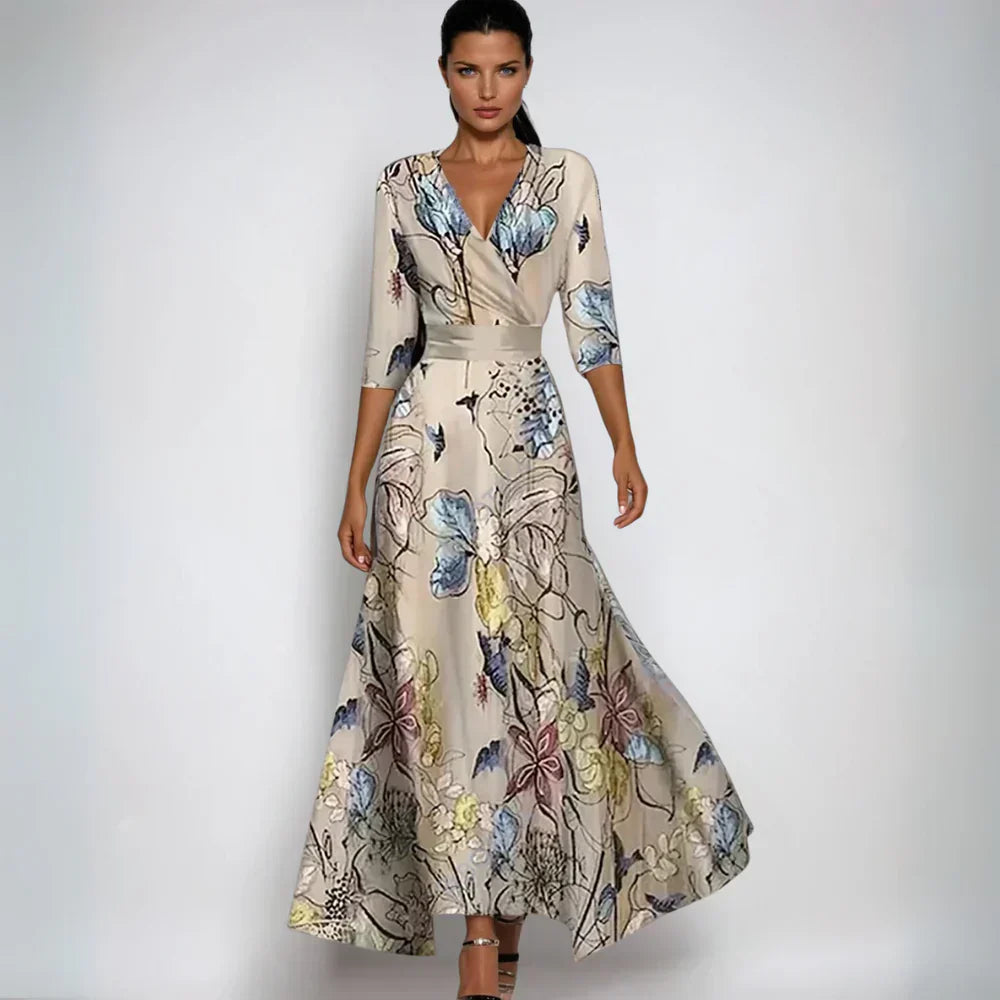 Lorena | Geblümtes Wickelkleid