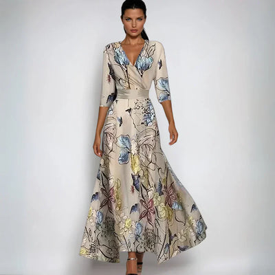 Lorena | Geblümtes Wickelkleid