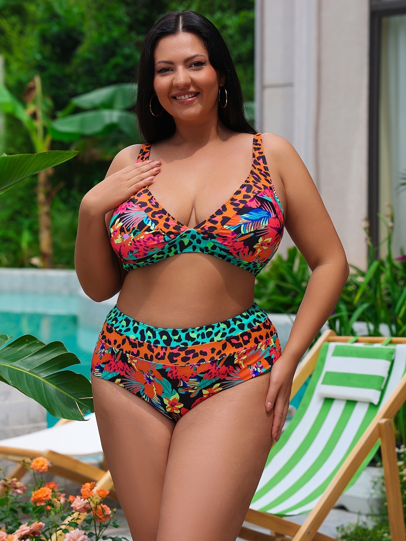 Ambra | Set bikini sexy a due pezzi per donne formose