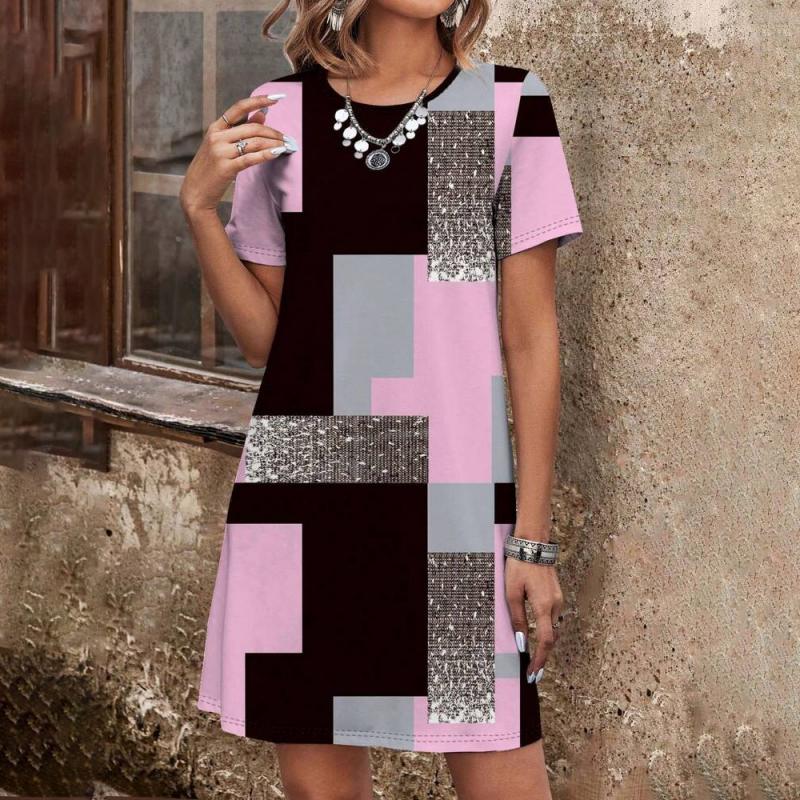 Celia - Lässiges Kleid Mit Farbblock