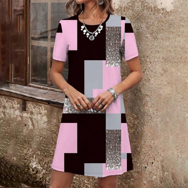 Celia - Lässiges Kleid Mit Farbblock