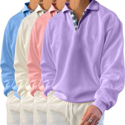 Niccolò® - Polo a maniche lunghe in tinta unita 