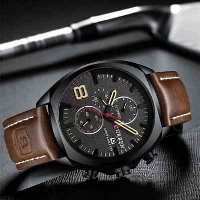 Wasserdichte Chronographen-Sportuhr | mit Militär-Design