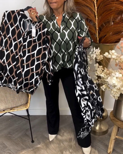 Nora | Bluse mit grafischem Print