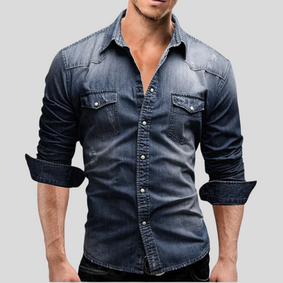 Leroy® - Lässiges Herrenhemd aus Denim