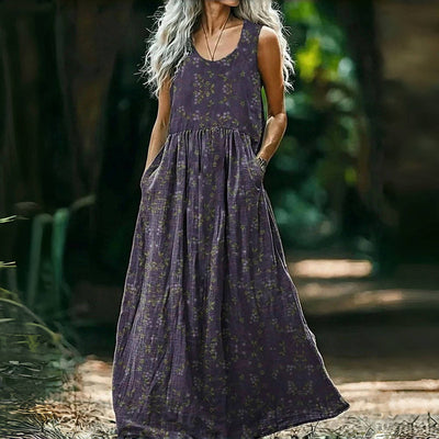 Bella - Vintage-Kleid Mit Blumendruck