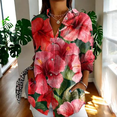 Talia™ - Vintage-Bluse mit Blumendruck
