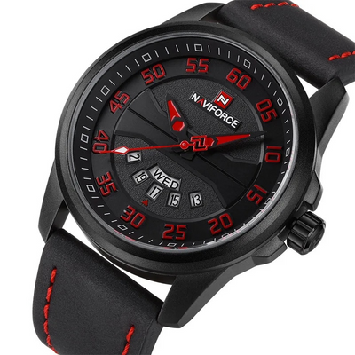 Quarzuhr | mit Lederarmband