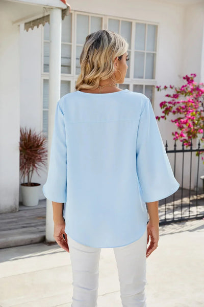 Cara™ | V-Ausschnitt Bluse