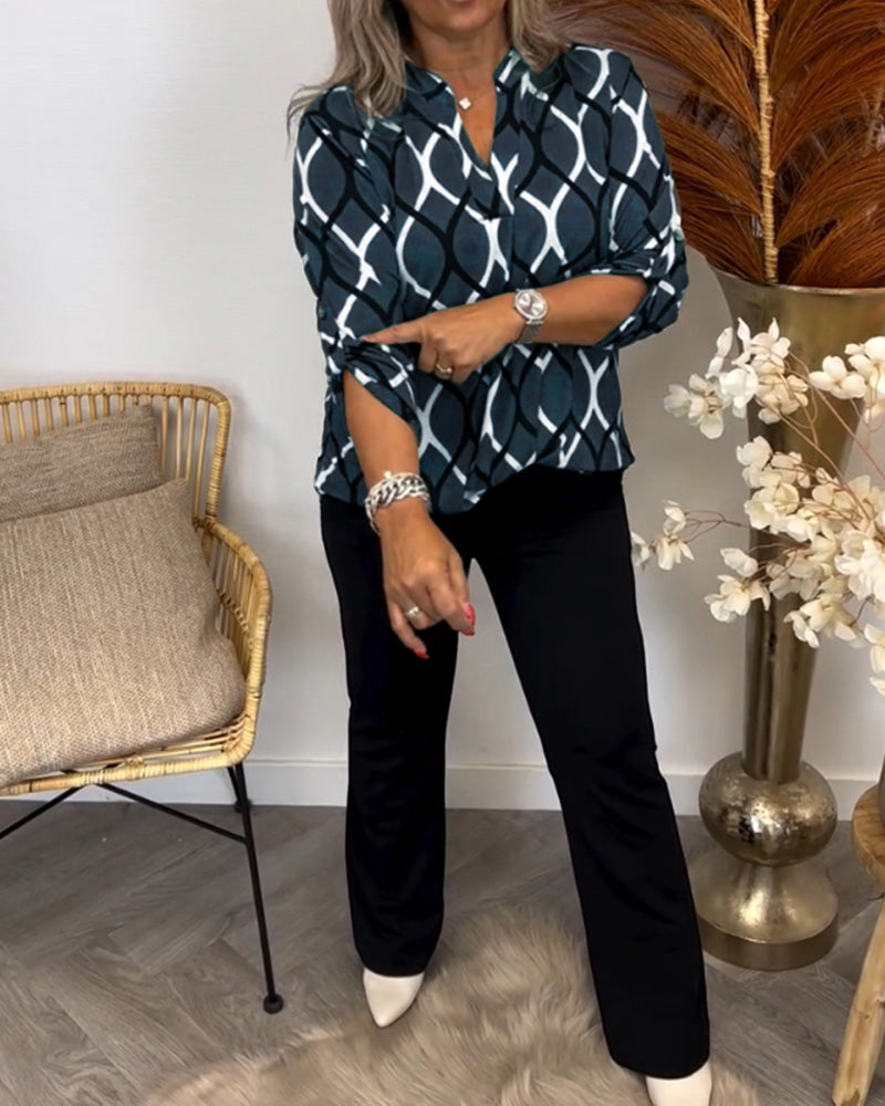Nora | Bluse mit grafischem Print