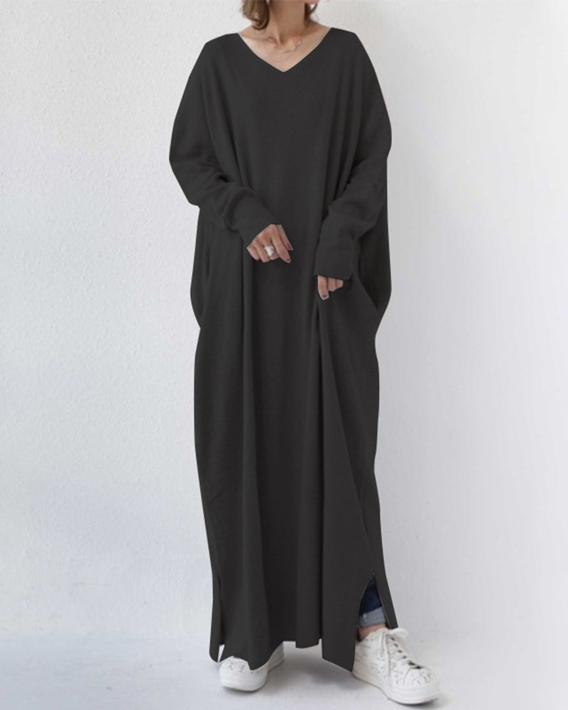 Bella™ | Elegantes Winter-Maxikleid für Frauen mit langen Ärmeln