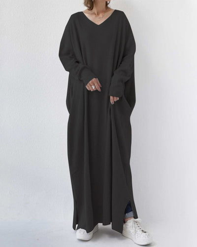 Bella™ | Elegantes Winter-Maxikleid für Frauen mit langen Ärmeln