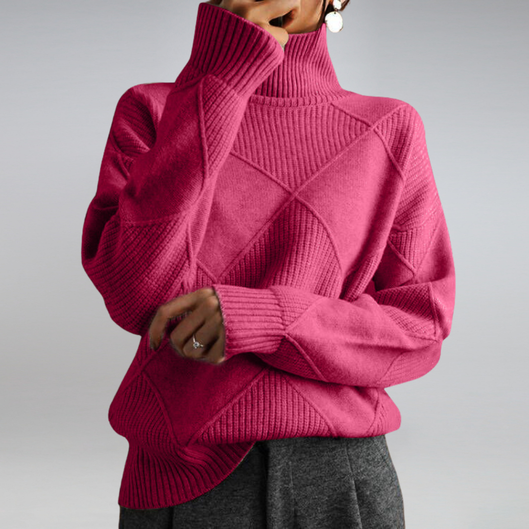 Adelina - Le pull doux col roulé 