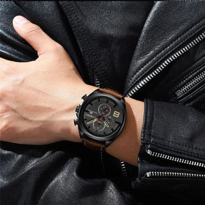Wasserdichte Chronographen-Sportuhr | mit Militär-Design