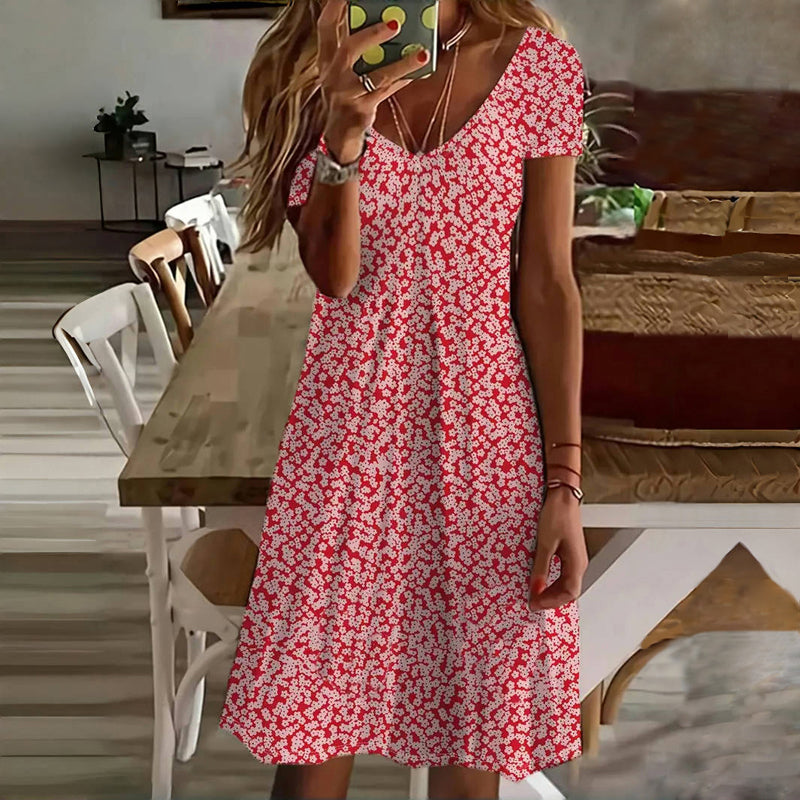 Phirdi - Lässiges Kleid Mit Blumendruck