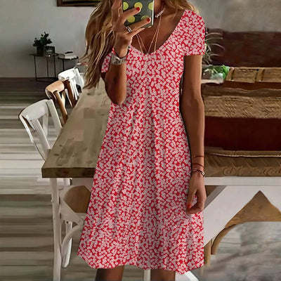 Phirdi - Lässiges Kleid Mit Blumendruck