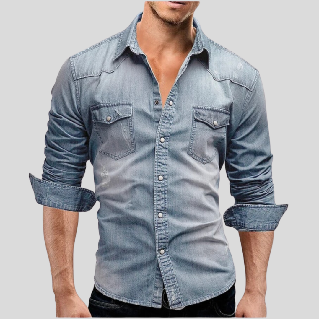 Leroy® - Lässiges Herrenhemd aus Denim