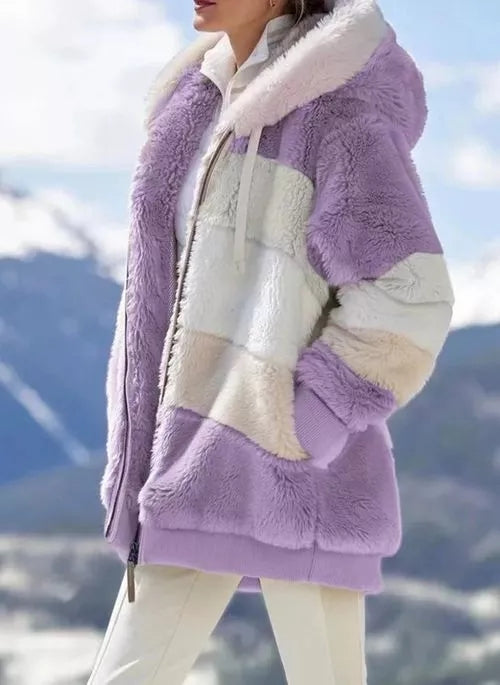 Esmay® - Warmer Wintermantel mit Wollfutter