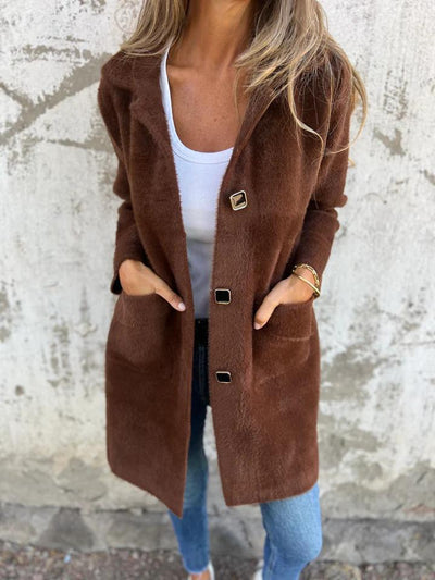 Danielle - Warme Herbstjacke mit Knopfen