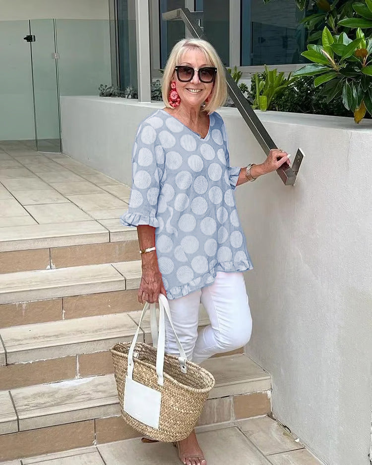 Chloe™ | Stylische V-Ausschnitt Bluse