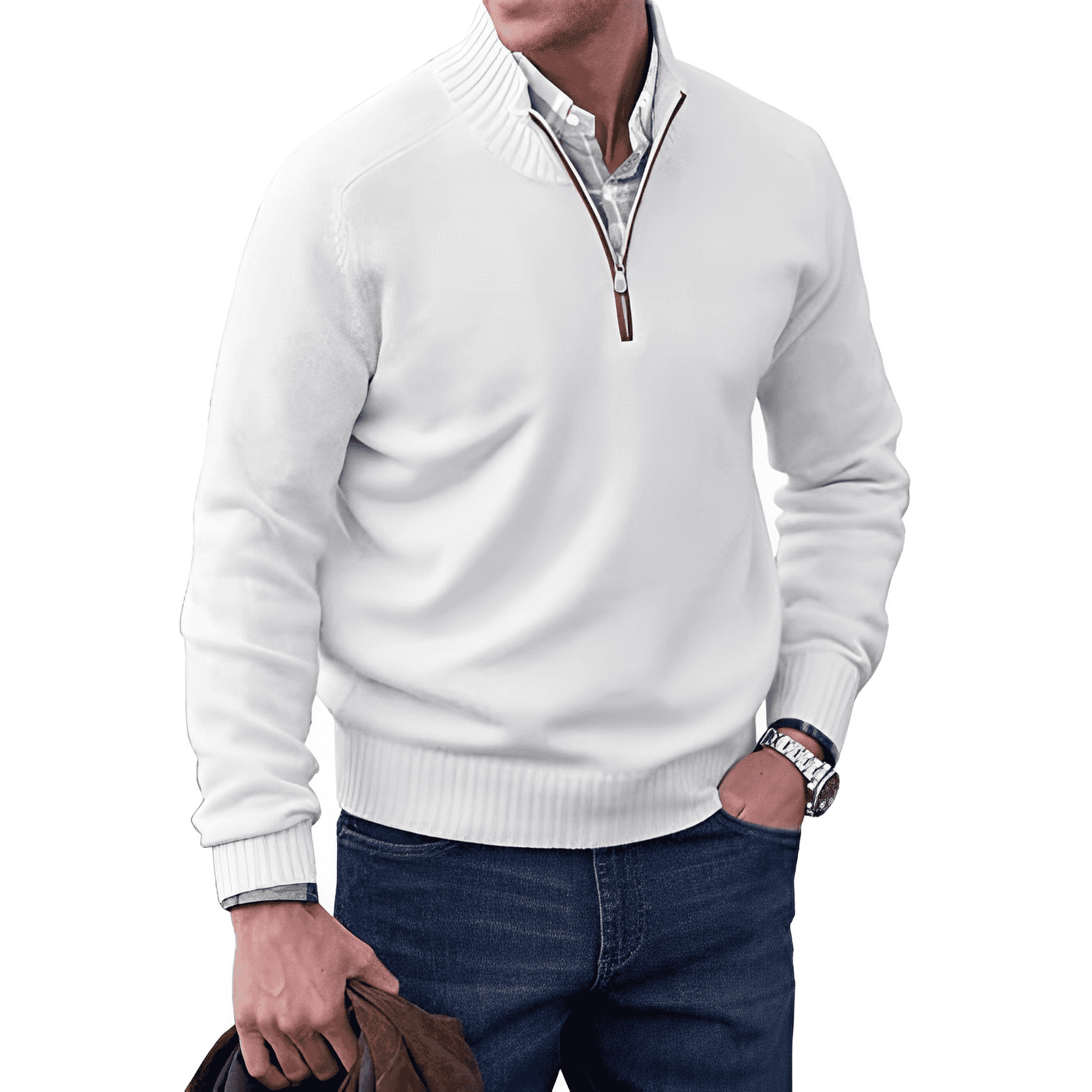 Jason® - Pullover mit Reißverschluss