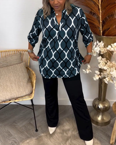 Nora | Bluse mit grafischem Print