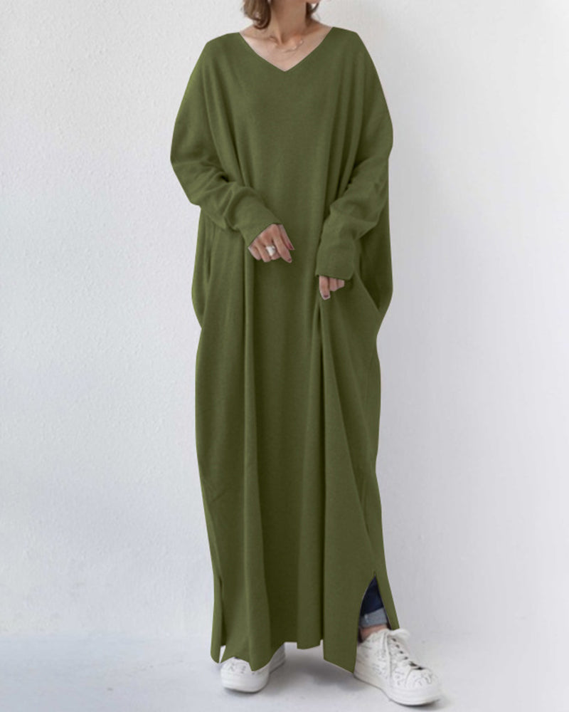 Bella™ | Elegantes Winter-Maxikleid für Frauen mit langen Ärmeln