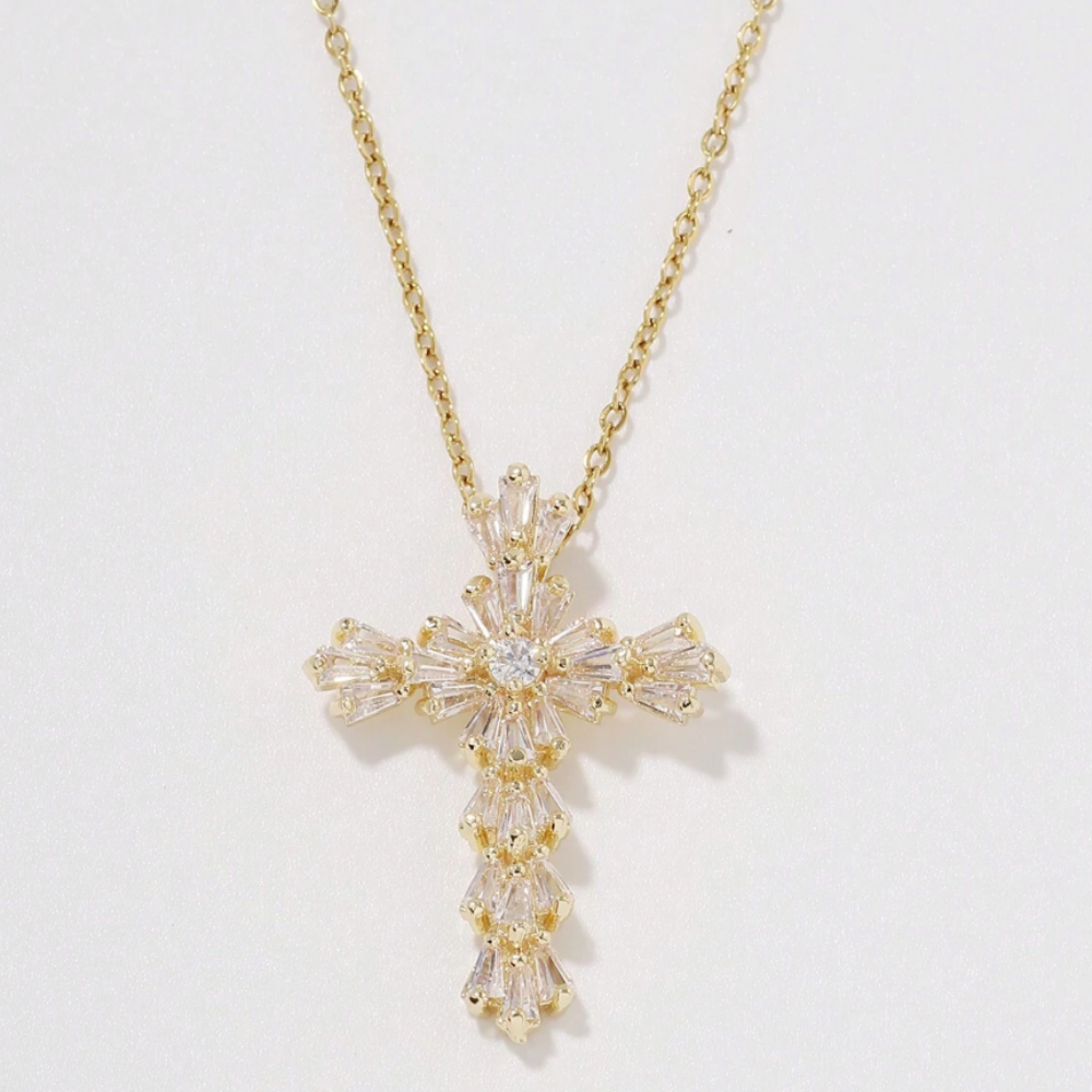 Collana Proverbi - oro / smeraldi bianchi