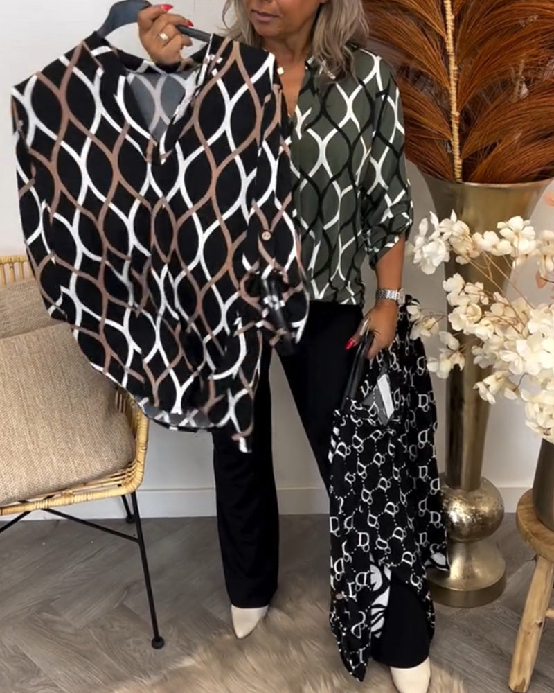 Nora | Bluse mit grafischem Print