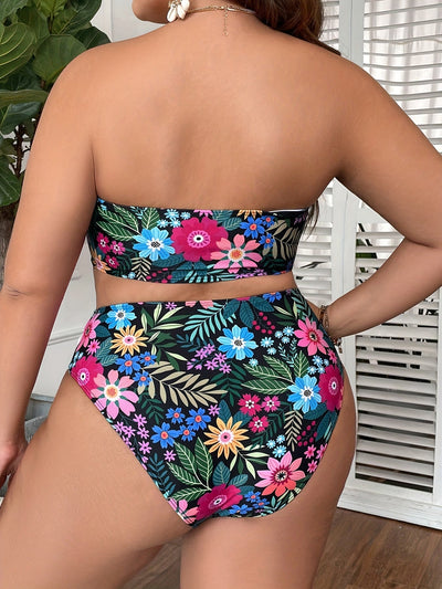 Maya | Elegante set bikini tropicale a due pezzi