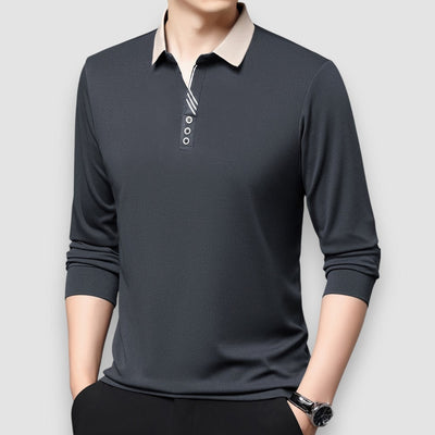 Enzo | Langärmeliges Business-Polohemd