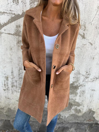 Danielle - Warme Herbstjacke mit Knopfen