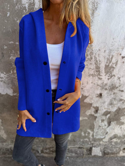 Lorelei | Cardigan con bottoni e cappuccio 