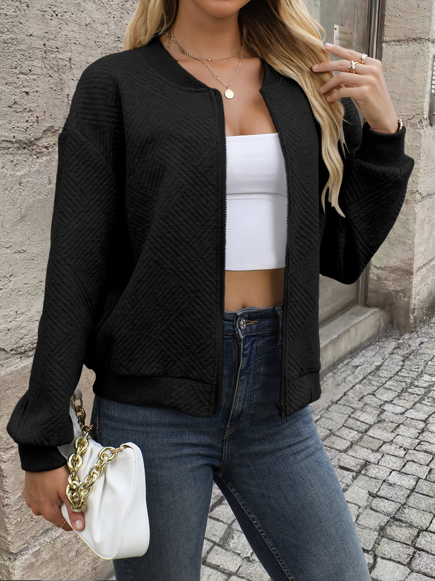 Estelle™ – giacca a maniche lunghe con zip da donna