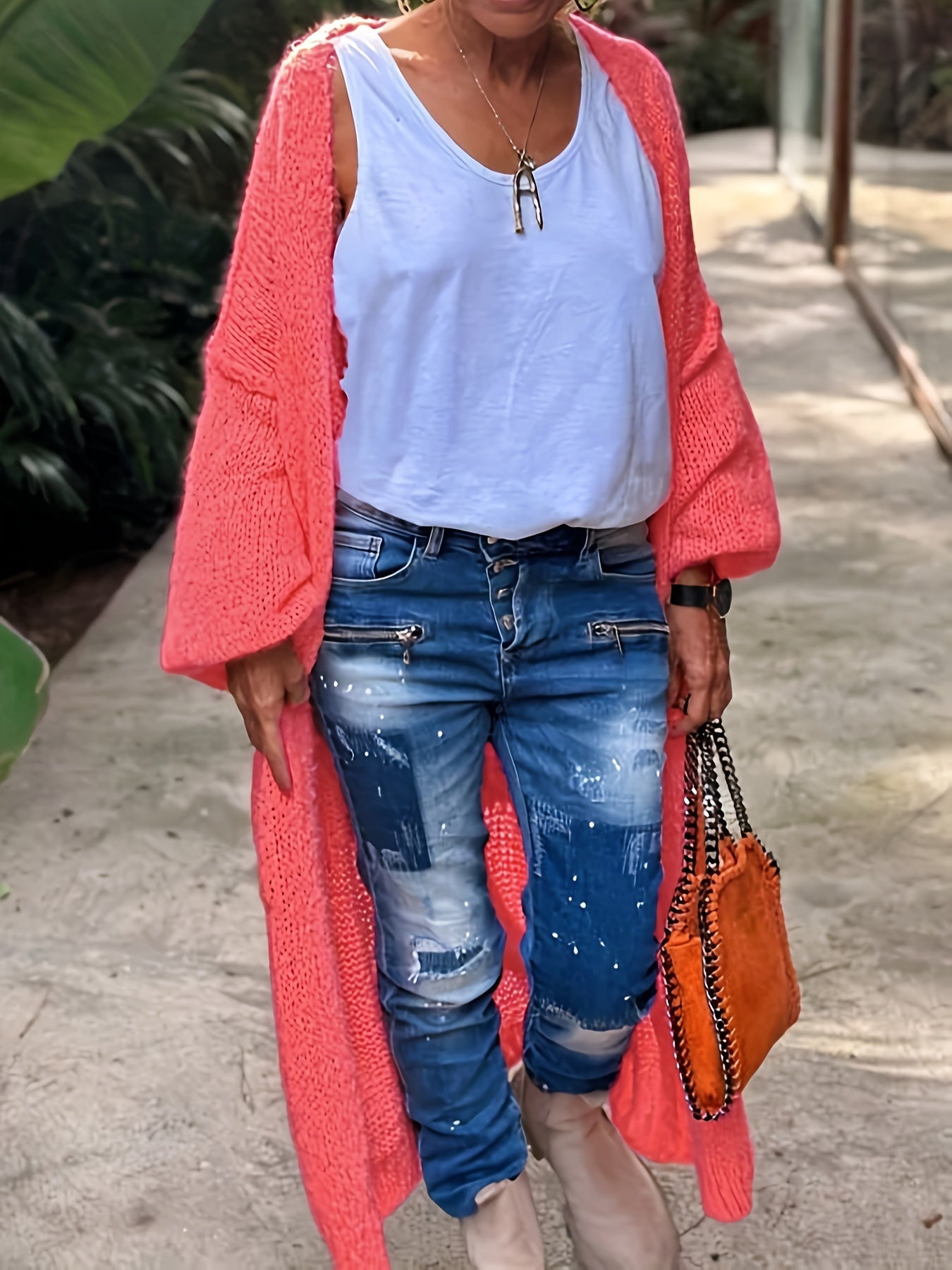 Cardigan Peacy™ avec imprimé Peace and Love