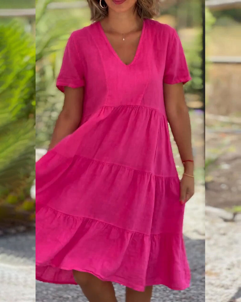 Elodie – Leinen-Cotton Kleid
