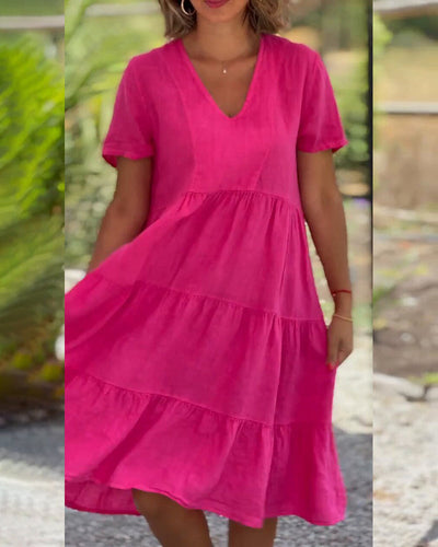 Elodie – Leinen-Cotton Kleid