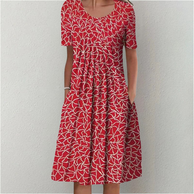 Anna™ | Stylisches und lässiges geblümtes Kleid mit Taschen