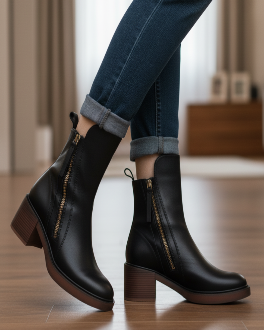Frieda | Stiefel mit bequemem Absatz, elegant und zeitlos