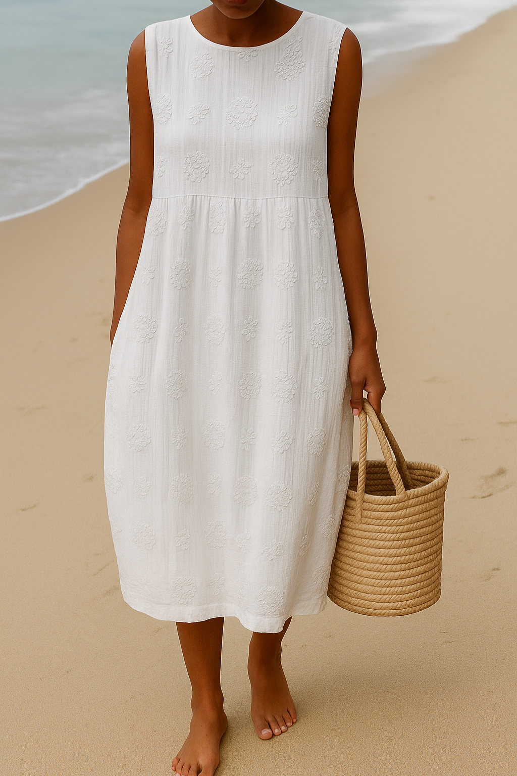 INGER | Elegant blumen sommerkleid