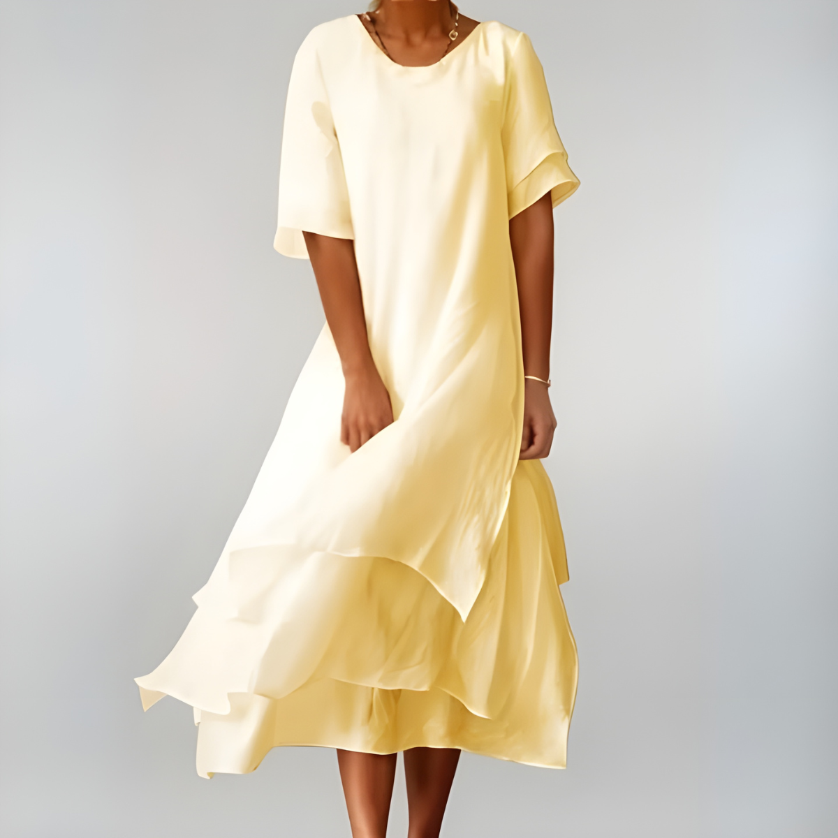 Agnès | Leichte und elegante lange Baumwollrobe