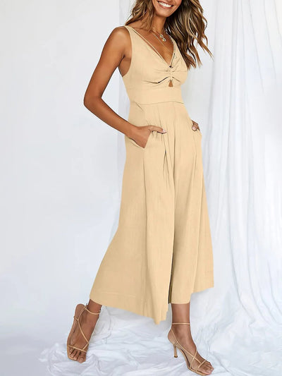 Maren - Jumpsuit mit V-Ausschnitt