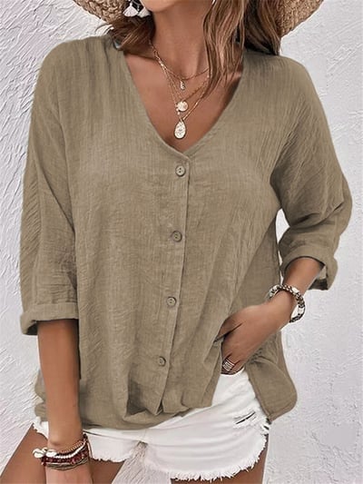 Élisa™ - Leichte Bluse mit V-Ausschnitt