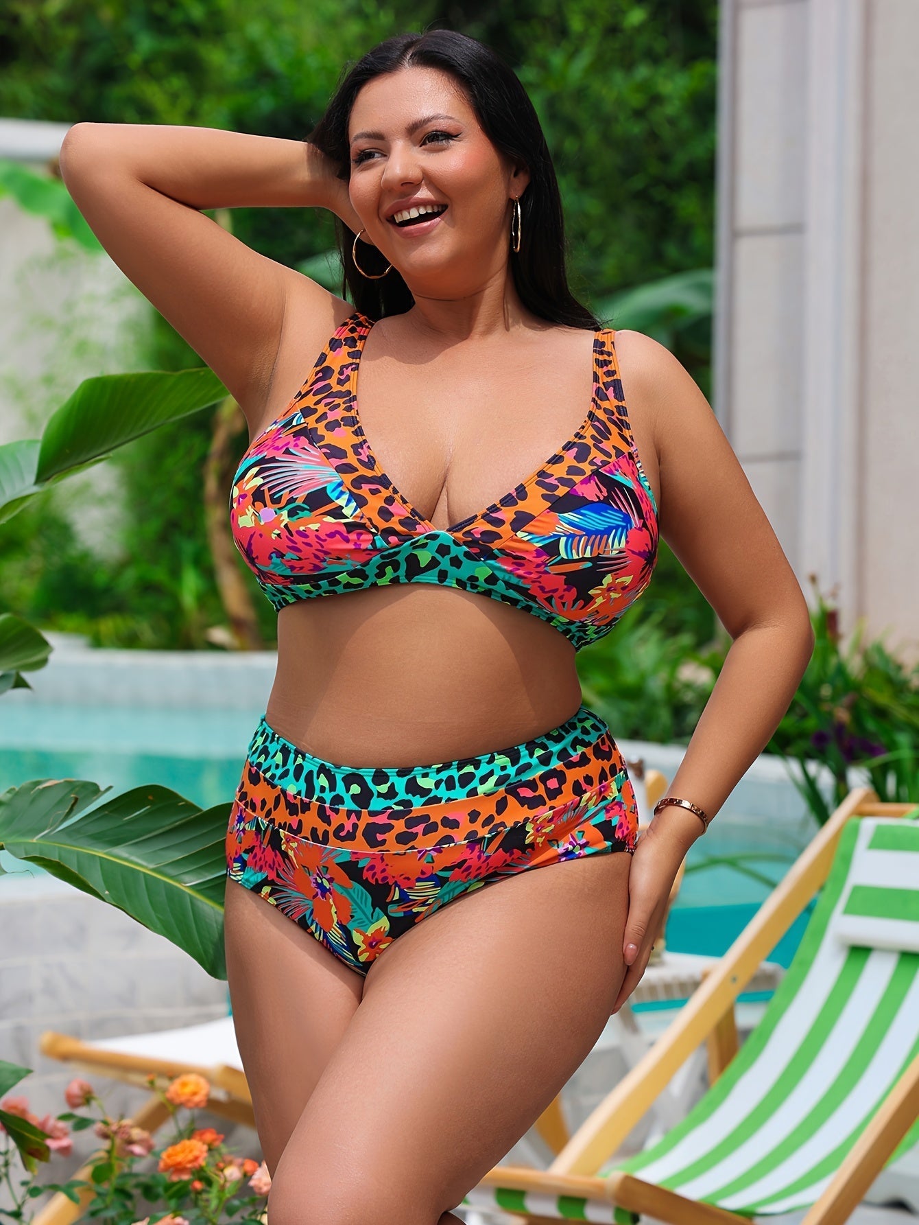 Ambra | Set bikini sexy a due pezzi per donne formose