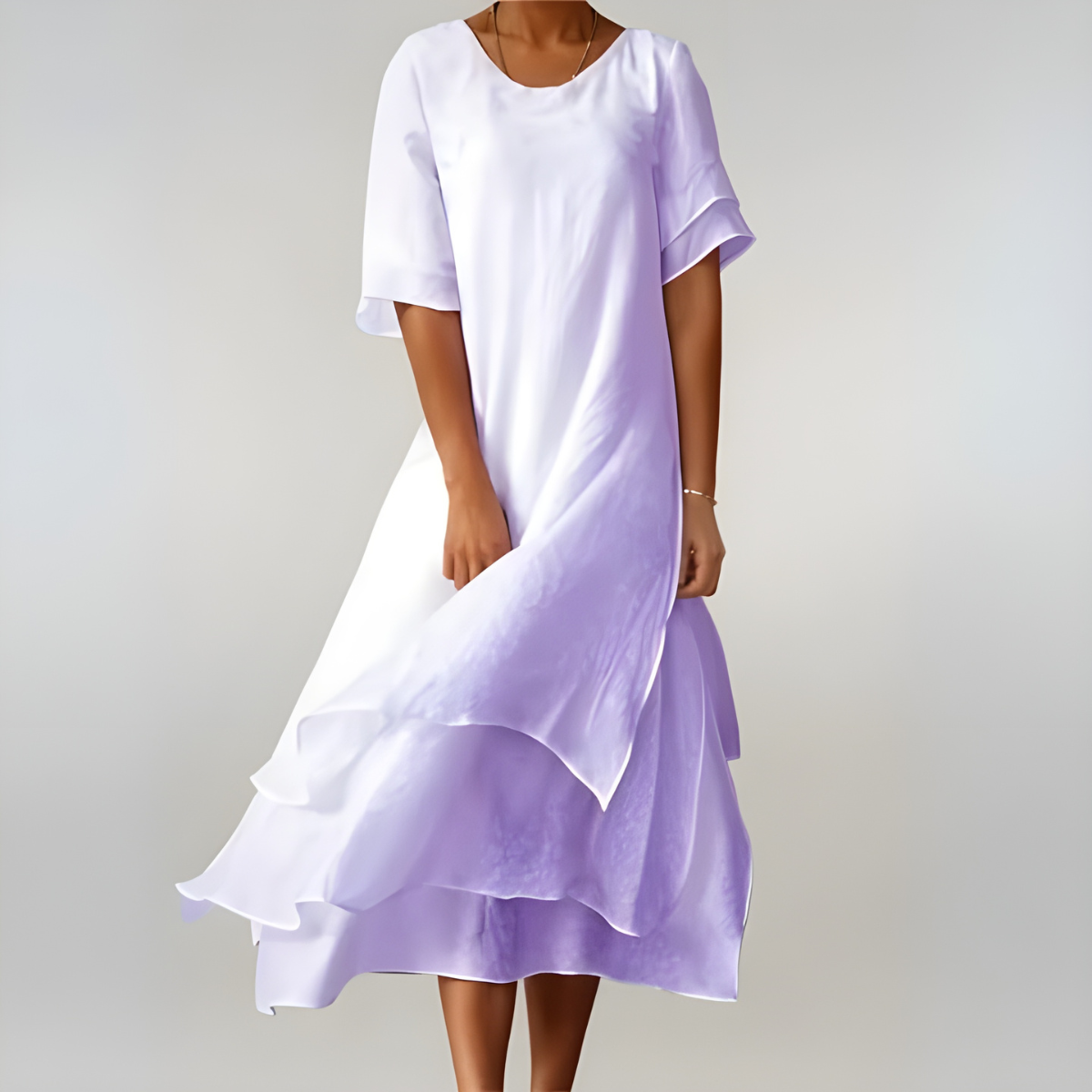 Agnès | Leichte und elegante lange Baumwollrobe